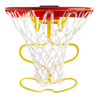 Renvoi de ballon de basketball Spalding Back Atcha, jaune Front_Flat