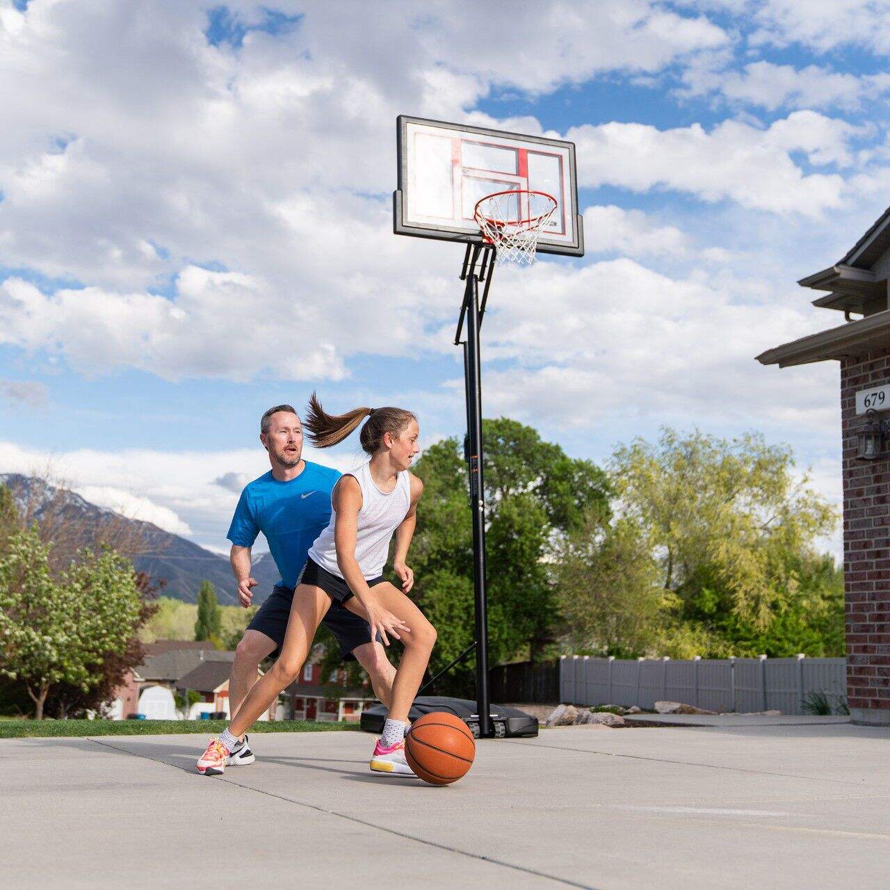 SKLZ Pro Mini Kids' Portable Adjustable Poolside Basketball Backboard, Hoop  & Net System w/ Ball, 33-in
