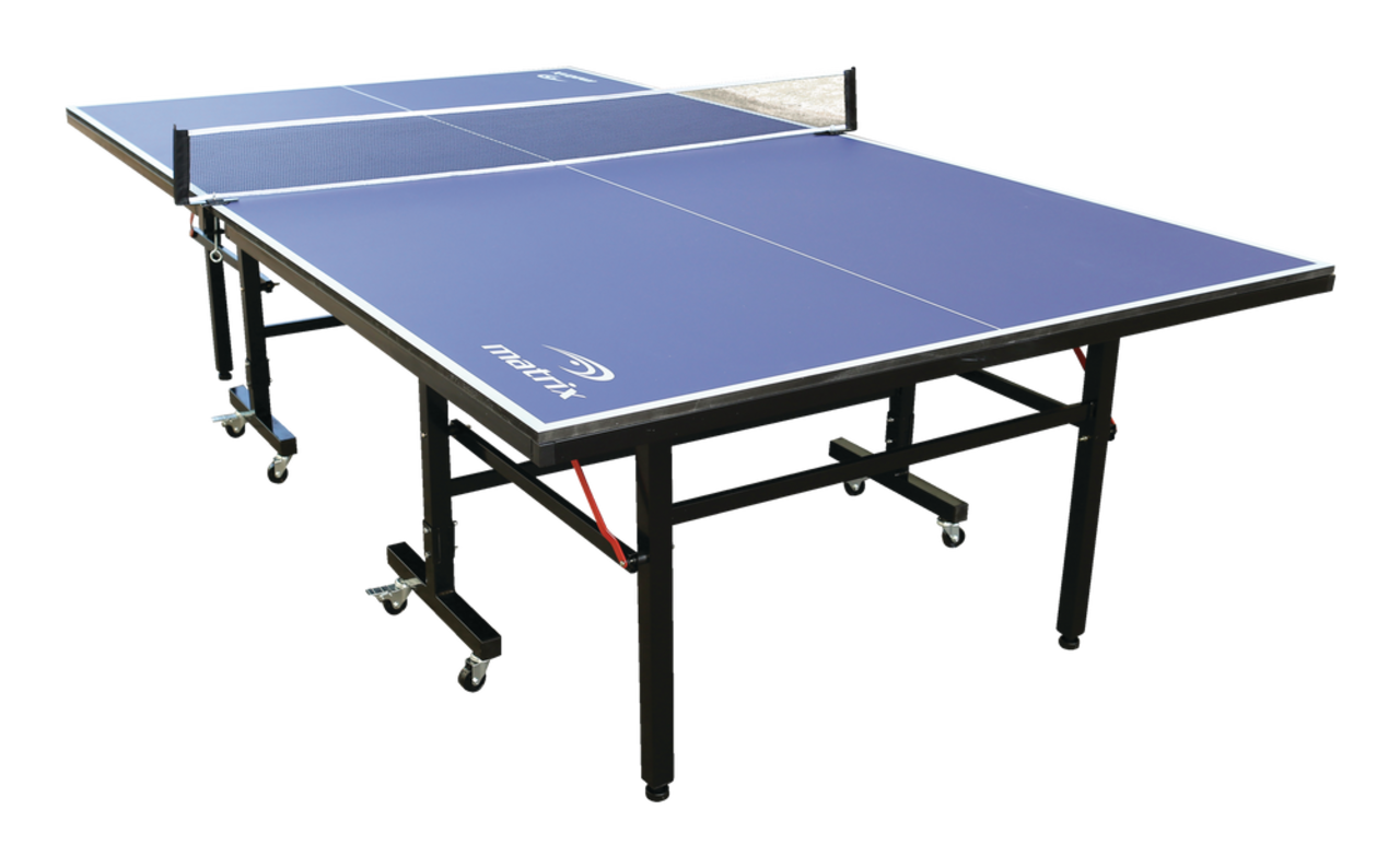 table de ping-pong ouverte bleue pour ping-pong sans filet