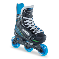 Bauer XLP Adjustable Roller Hockey Inline Skates, Youth/Junior, Assorted Sizes Front_Three_Fourths_Angled_Right