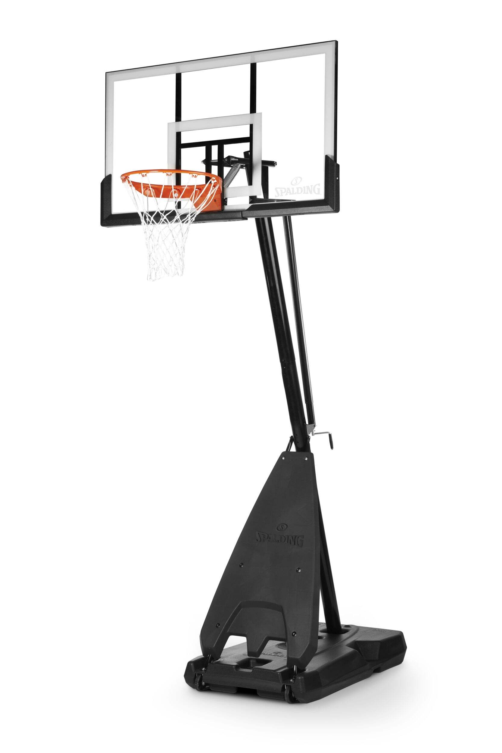 Spalding Hercules Polycarbonate Portable Basketball System, 54-in Front_Three_Fourths_Angled_Left