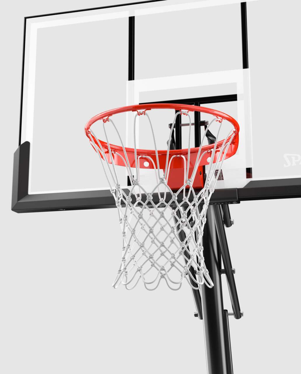 Spalding Rapidlock Portable Adjustable Basketball Backboard, Hoop