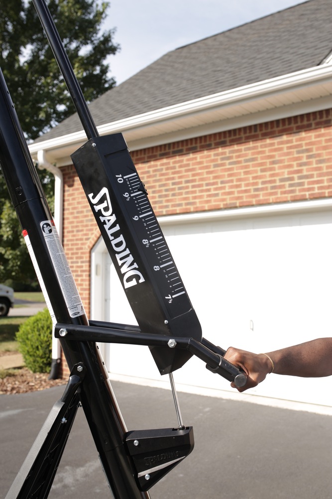 Spalding Rapidlock Portable Adjustable Basketball Backboard, Hoop & Net