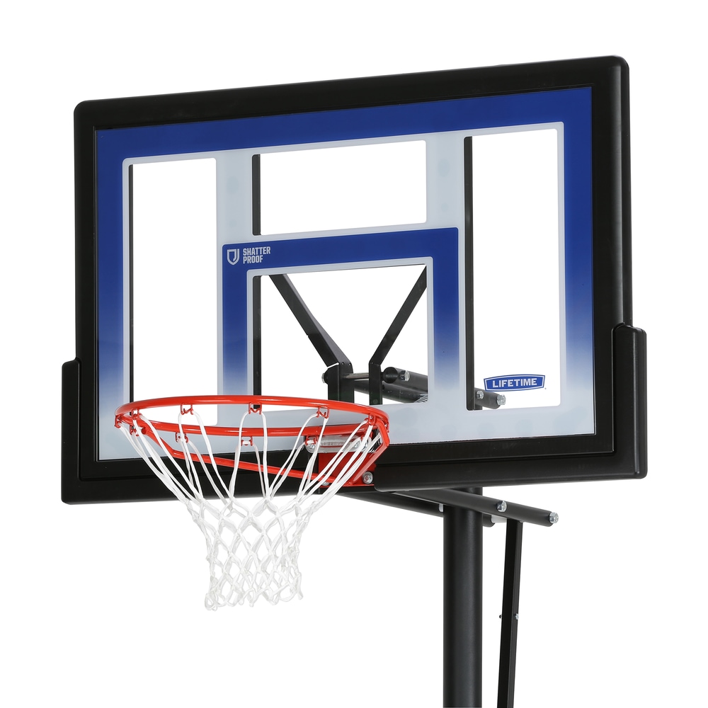 Lifetime Portable Adjustable Basketball Backboard, Hoop & Net System