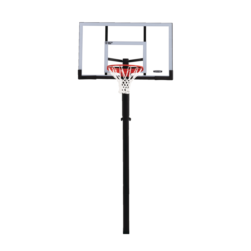 Lifetime InGround Adjustable Outdoor Basketball Backboard, Hoop & Net