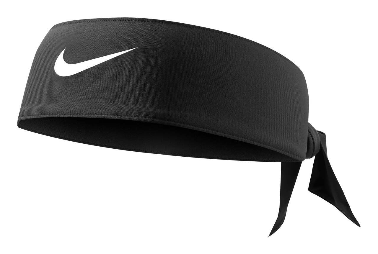 Nike Dri-Fit 3.0 Head Tie Sweat-Wicking Adjustable Sport Headband, Black