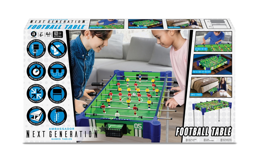 Ambassador Next Generation Table/Table Top Foosball Soccer Game Table w