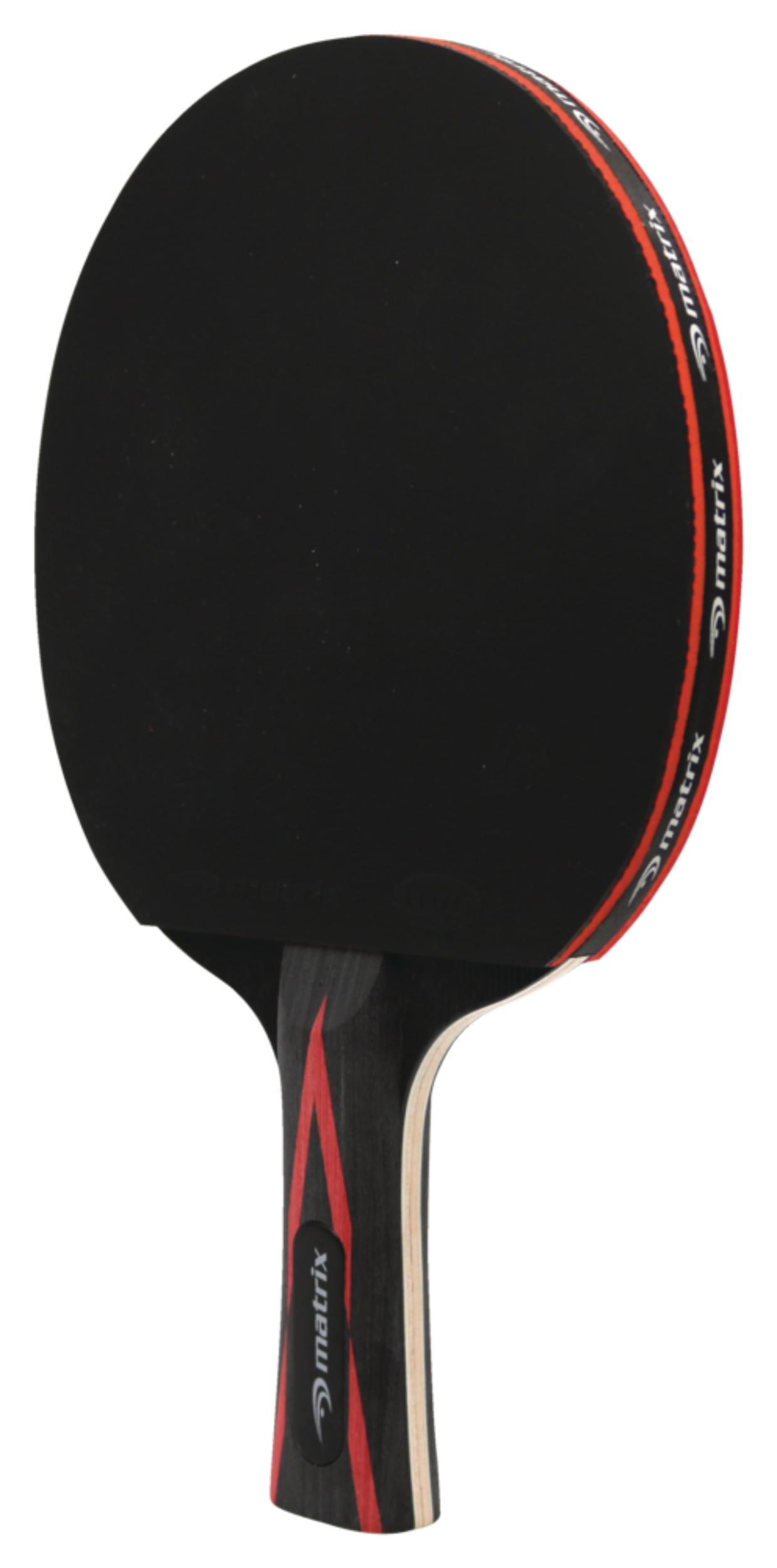 Matrix Elite 6-Star Lightweight 5-Ply Table Tennis Racket/Ping Pong Paddle Front_Three_Fourths_Angled_Left