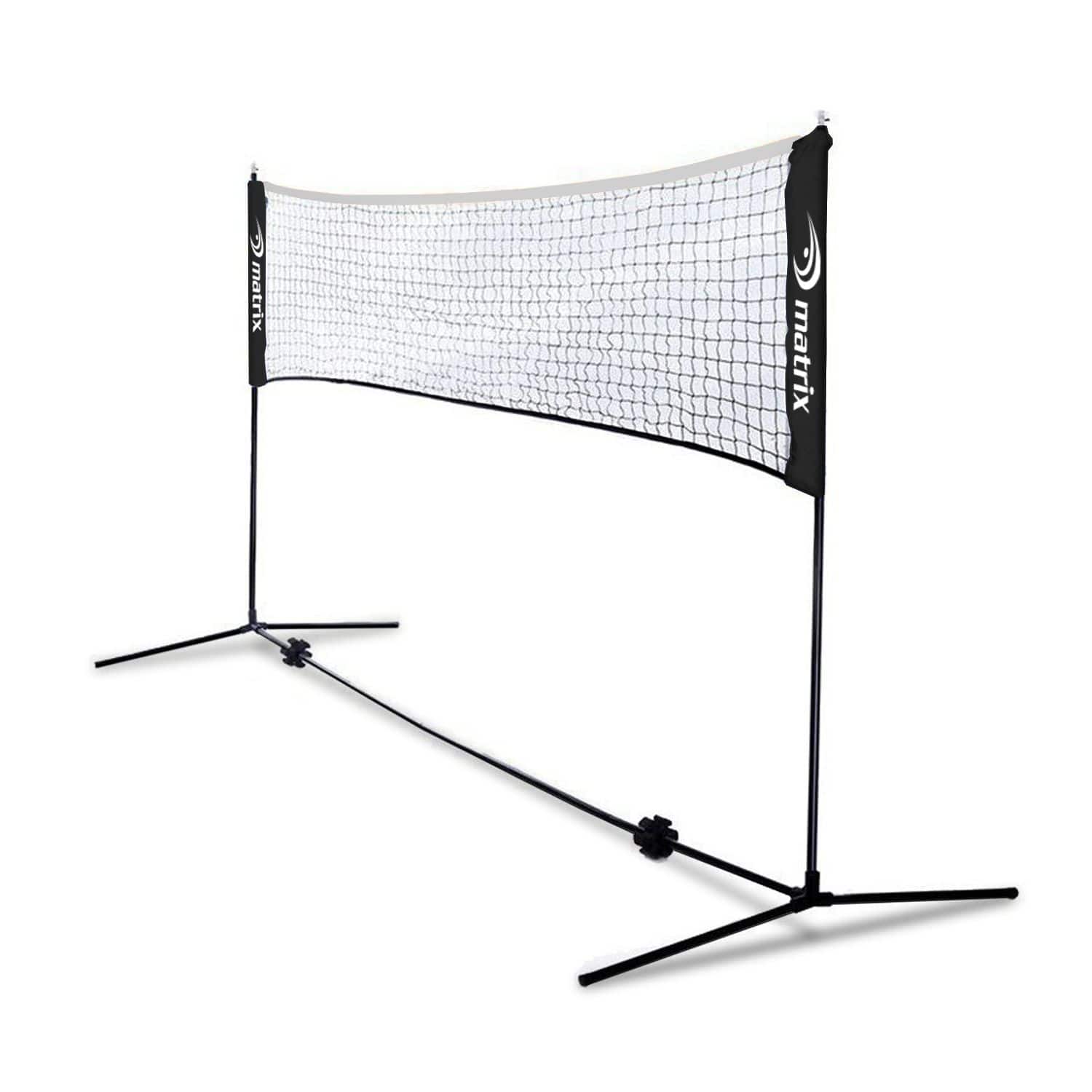 Matrix Adjustable Driveway Racquet/Racket Sport Net For Pickleball, Tennis  & Badminton, 10-ft