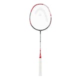 HEAD  Spector Carbon Graphite Badminton Racquet/Racket, Red/Black, 26.5-in Front_Flat