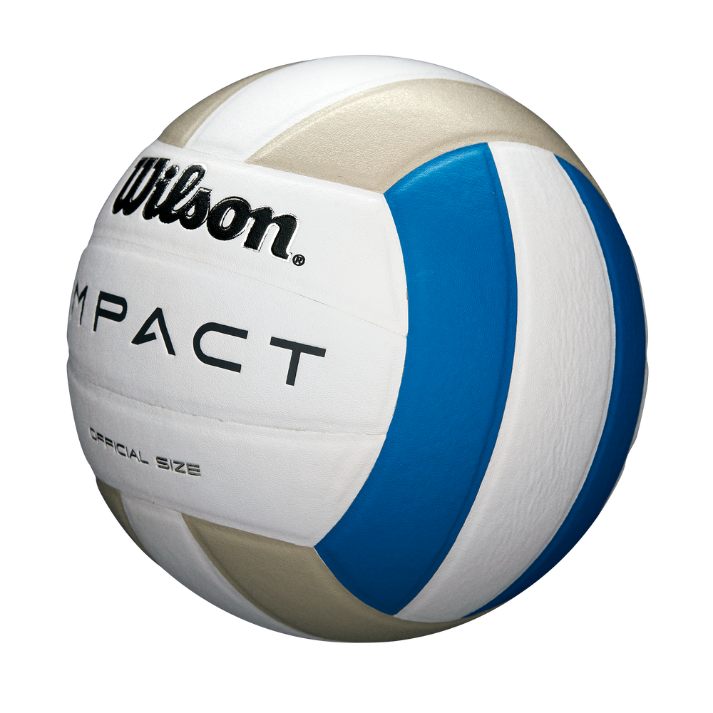 Wilson Impact Indoor Volleyball, White/Blue, Official Size Canadian Tire