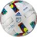 Ballon de soccer adidas MLS Club, taille 5, blanc/jaune/bleu Front_Flat