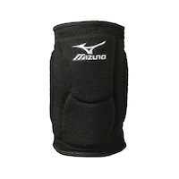 Mizuno Elite SL2 Men's/Women's/Kids Unisex Slim Profile Volleyball Knee Pads, Black Front_Flat