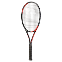 Raquette de tennis en composite graphite HEAD TI Radical Elite, adultes, noir/orange Front_Three_Fourths_Angled_Left