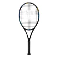 Wilson US Open BLX 100 Adult Graphite Tennis Racquet w/ Mid-Size Head, Black Front_Flat