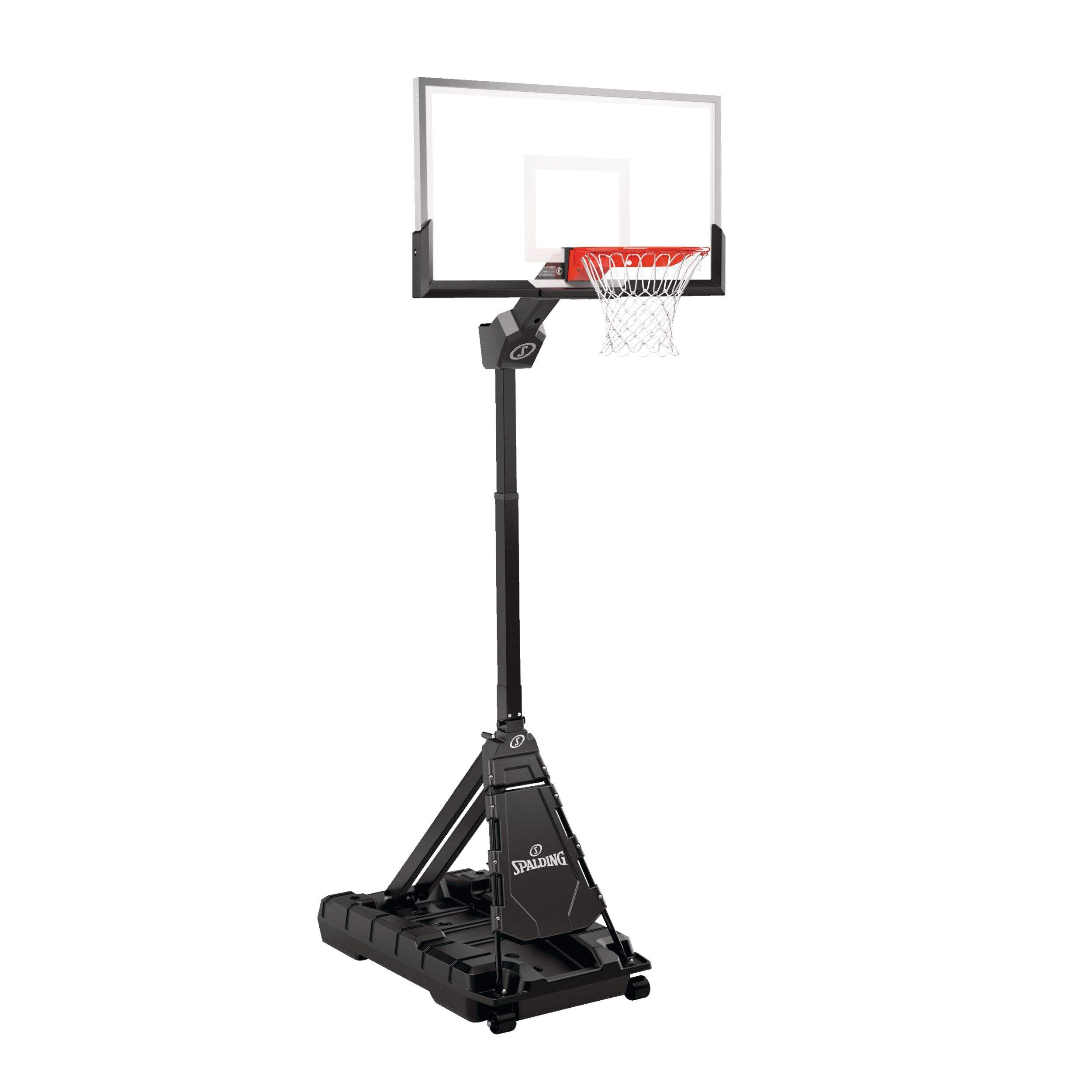 Spalding Momentous EZ Assembly Acrylic Portable Basketball System, 54-in Front_Angled_Right