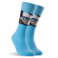 Chaussettes mi-longues Mustang, Ligue majeure, Blue Jays de Toronto, mélange de coton, taille 7 à 12