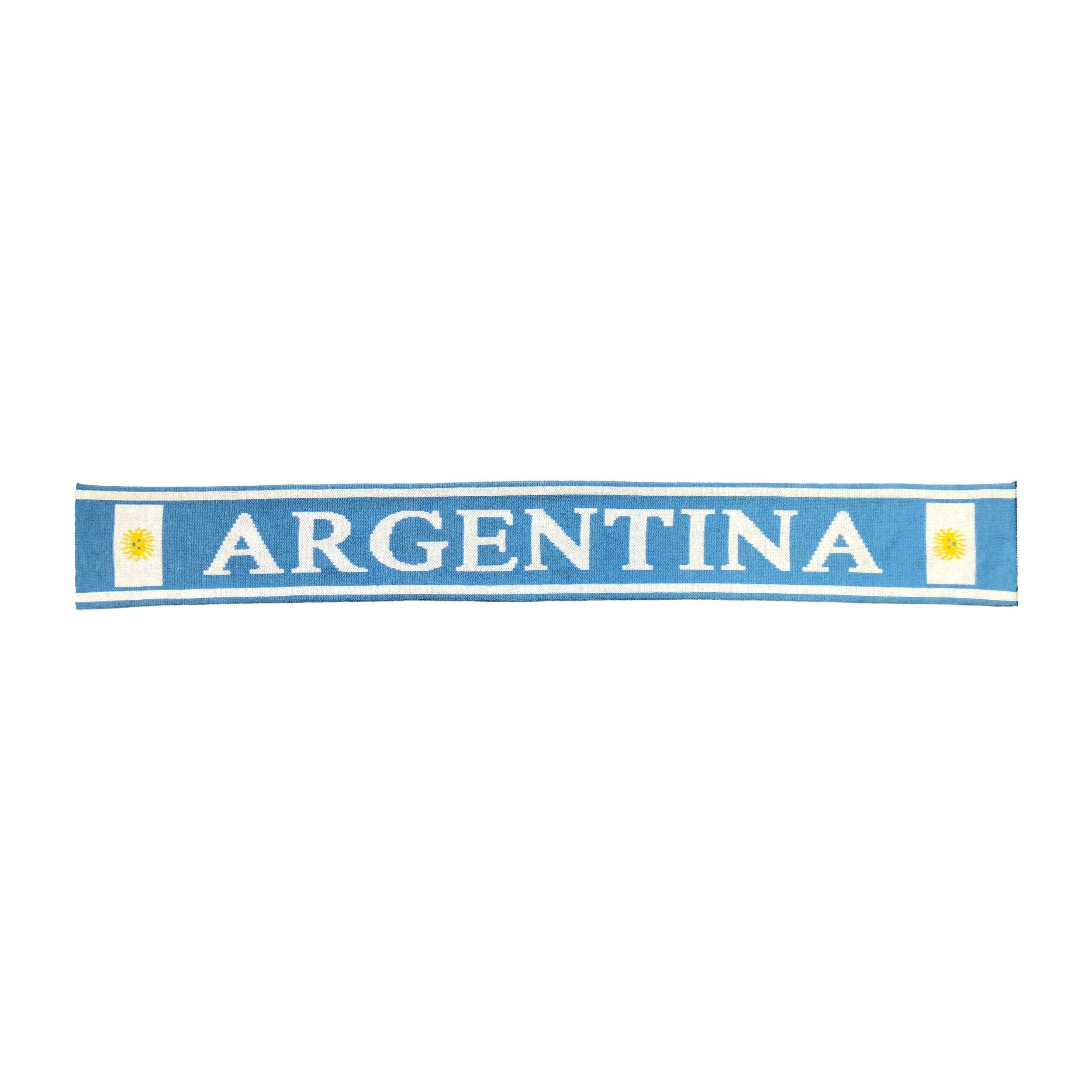 Écharpe de soccer de l’Argentine Front_Flat
