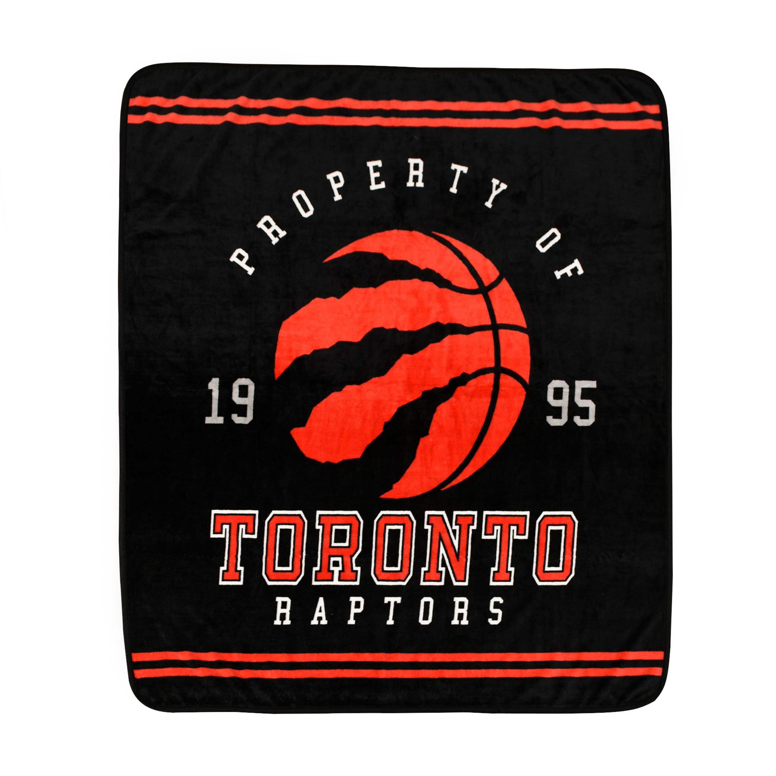 Toronto Raptors Ultra Plush Throw Blanket, 60-in x 70-in Front_Flat