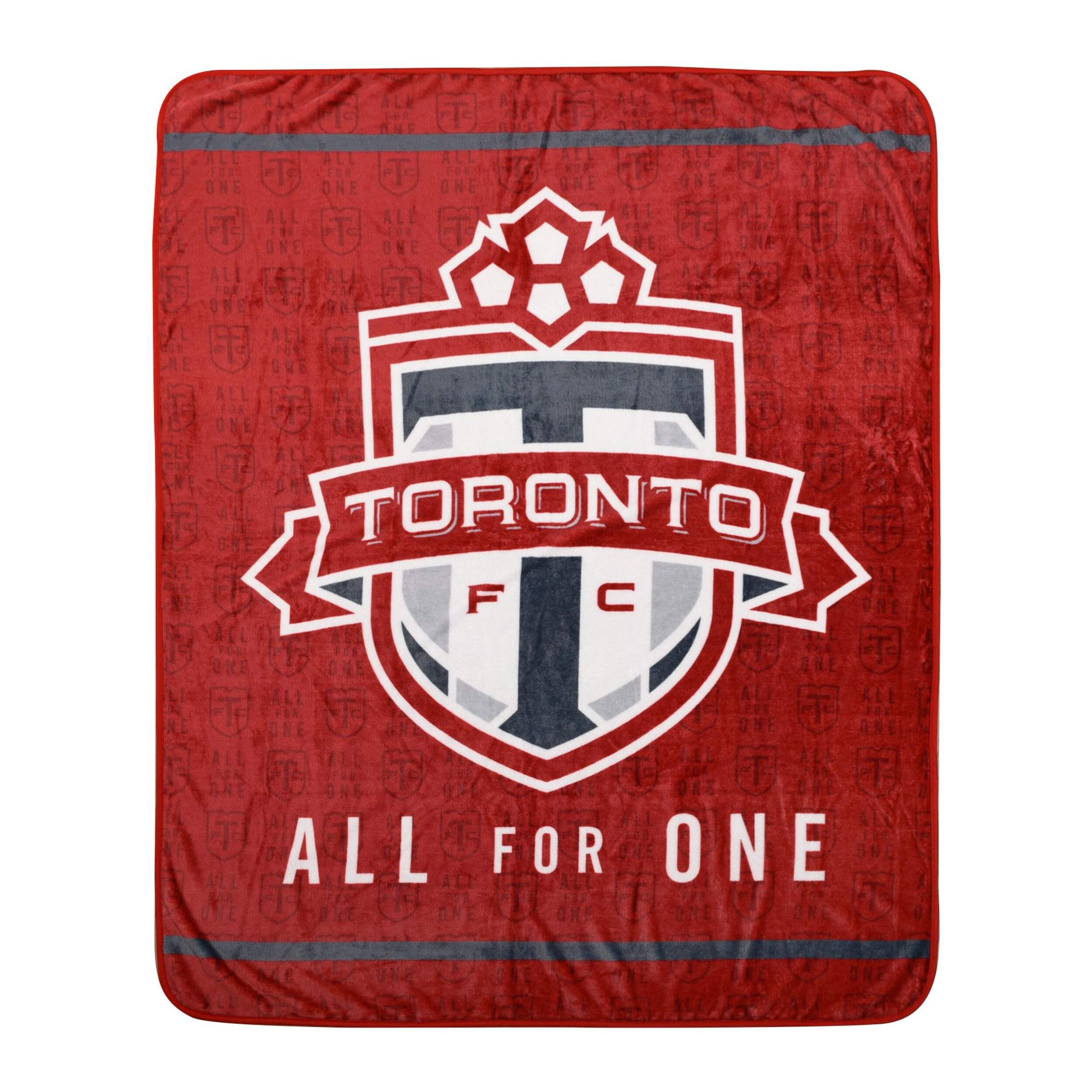 MLS Toronto Football Club, TFC, Plush Throw Blanket, 50 x 60-in Front_Flat