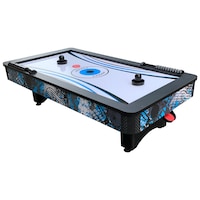 Hathaway Crossfire Hover Air Hockey Game Table w/ Pushers & Pucks, 42-in Front_Three_Fourths_Angled_Left