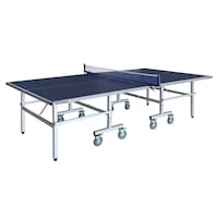 Hathaway Contender Outdoor Foldable Table Tennis/Ping Pong Table Set w/ Net, Balls & Rackets/Paddles Front_Three_Fourths_Angled_Left