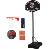 Spalding Toronto Raptors Kids' Basketball Net System w/ Rubber Basketball, Air Pump & Equipment Bag, 32-in Composite_or_Mixed