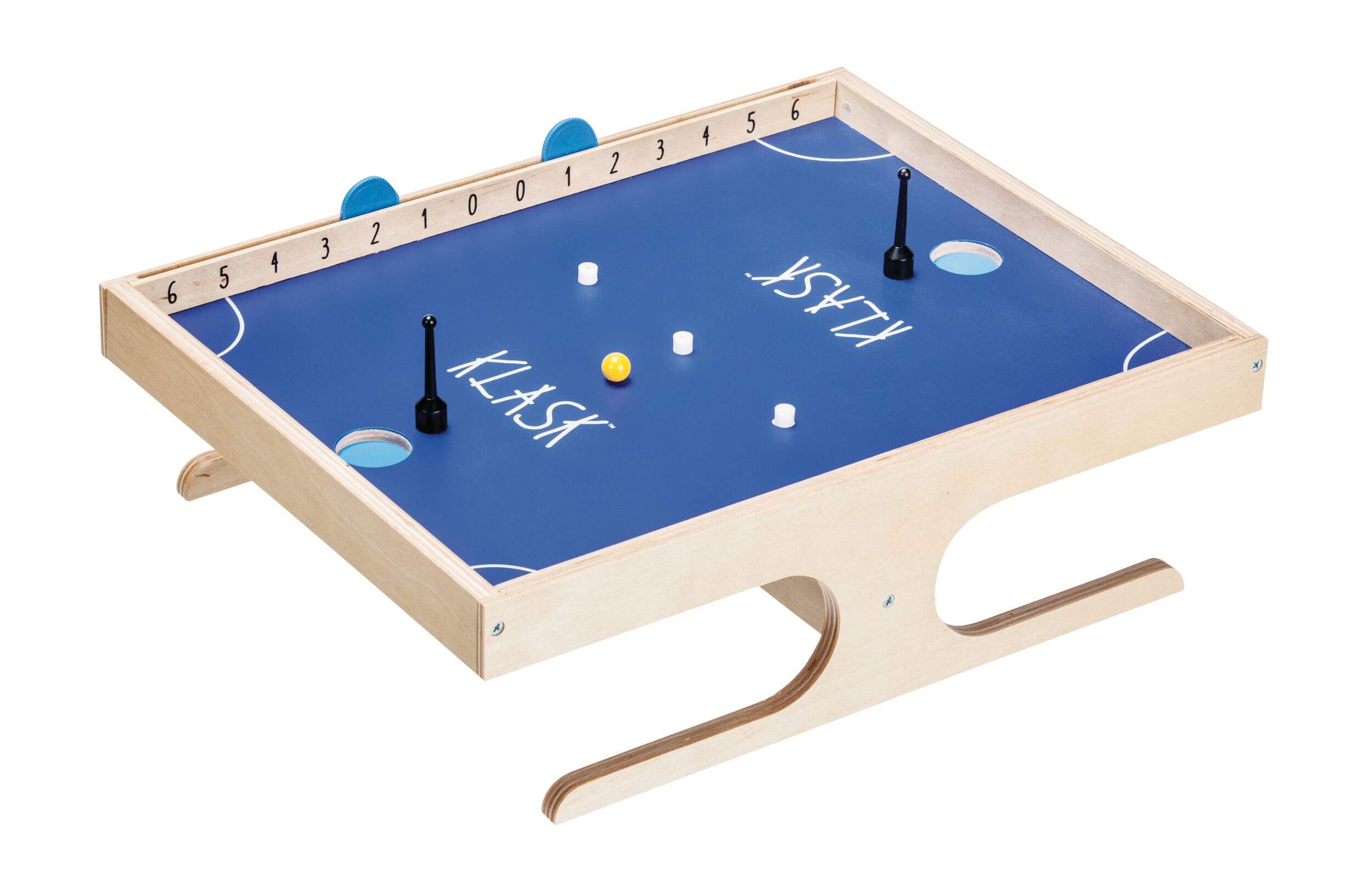KLASK Magnetic Award-Winning Foosball/Hockey Party Game of Skill, 2-Players, Age 8+ Front_Three_Fourths_Angled_Left