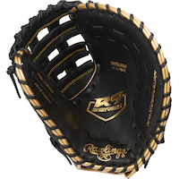 Rawlings R9 Series Baseball Glove, 12 1/2-in FBM, Conv/Mod Pro H Web Front_Flat