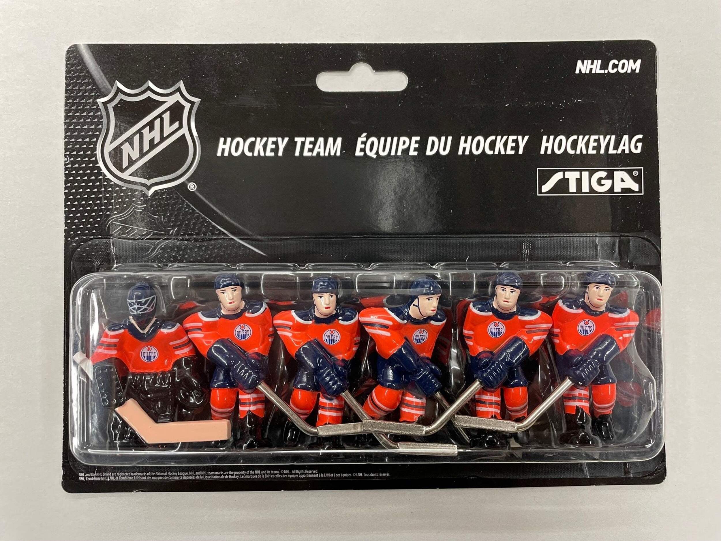Stiga Edmonton Oilers Replacement Players Team Pack For NHL Table Hockey Game, 6-pk Front_Flat