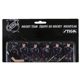 Stiga Columbus Blue Jackets Replacement Players Team Pack For NHL Table Hockey Game, 6-pk Front_Flat