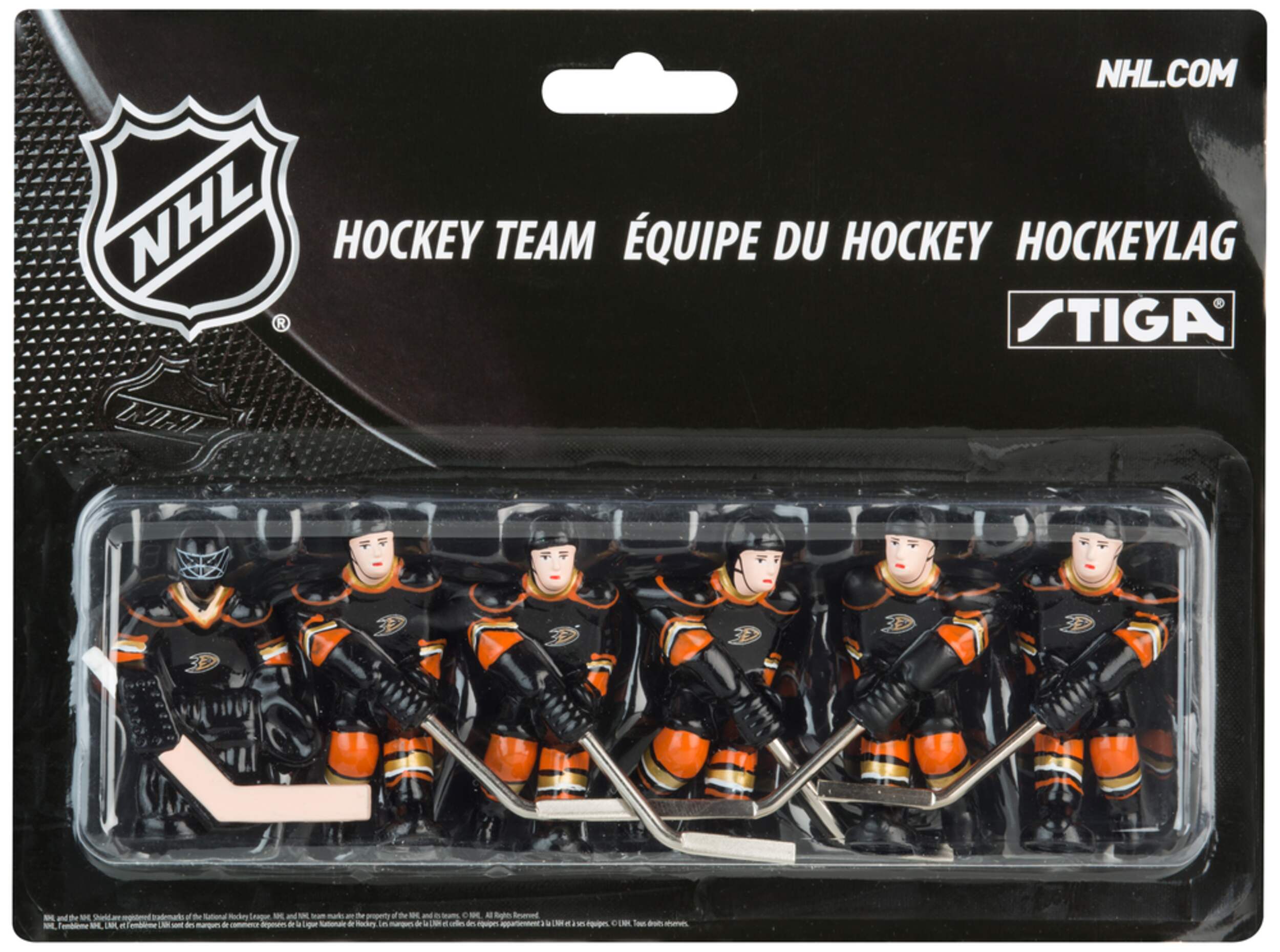 Stiga Anaheim Ducks Replacement Players Team Pack For NHL Table Hockey Game, 6-pk Front_Flat