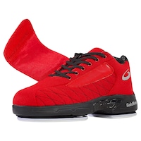 Chaussures de curling Goldline Momentum Charge pour femmes, rouge Front_Three_Fourths_Angled_Left