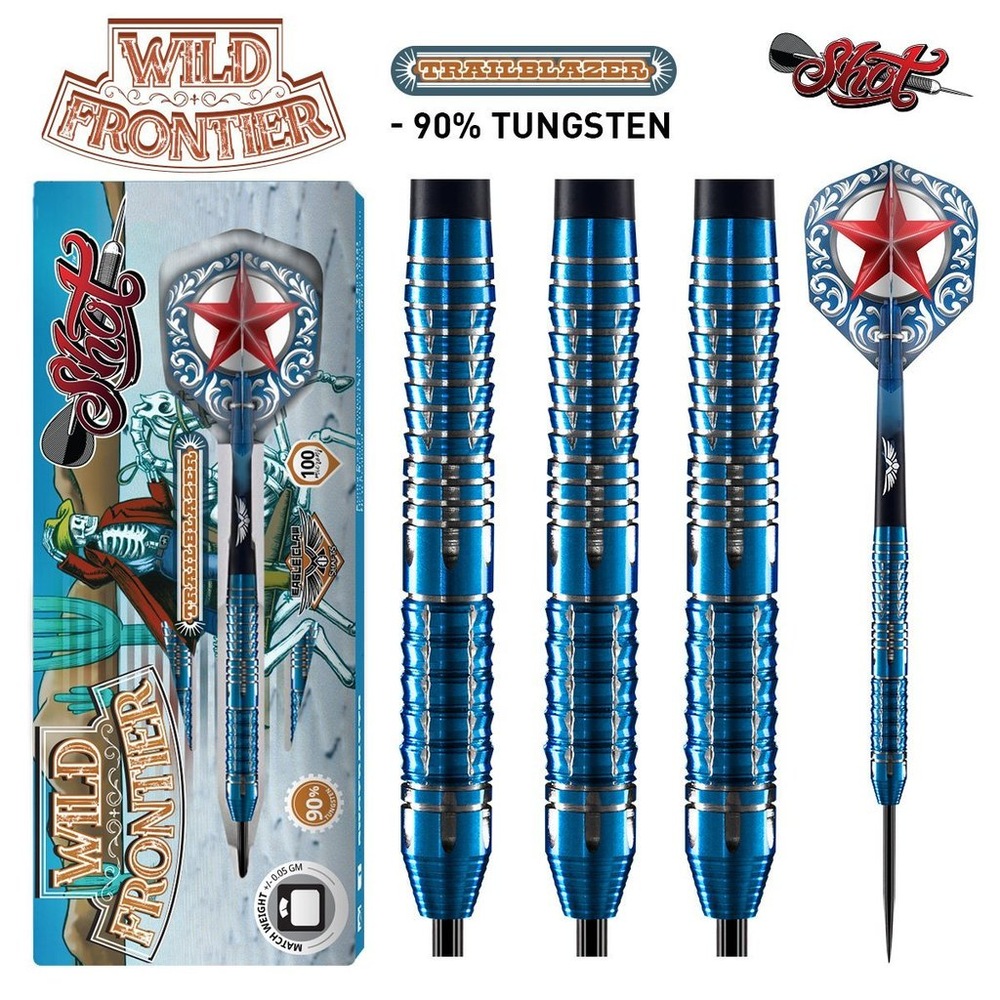 Fléchettes à pointe acier Shot Darts Wild Frontier Trailblazer, 25 g