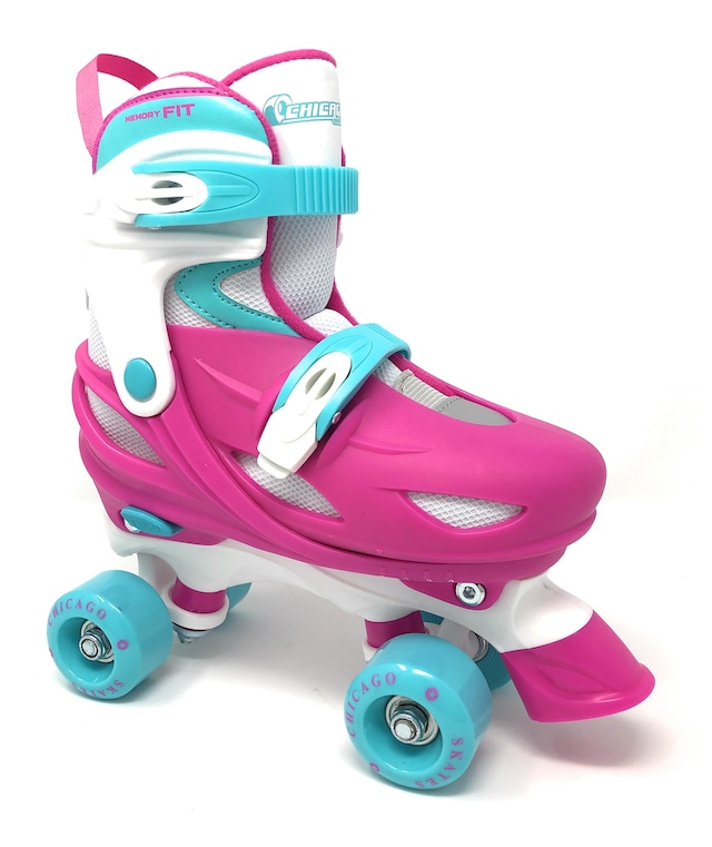 Patins à roulettes ajustables pour enfants Chicago Skates, rose