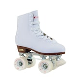 Chicago Skates Women's Deluxe Leather Lined Rink Skates Front_Three_Fourths_Angled_Right