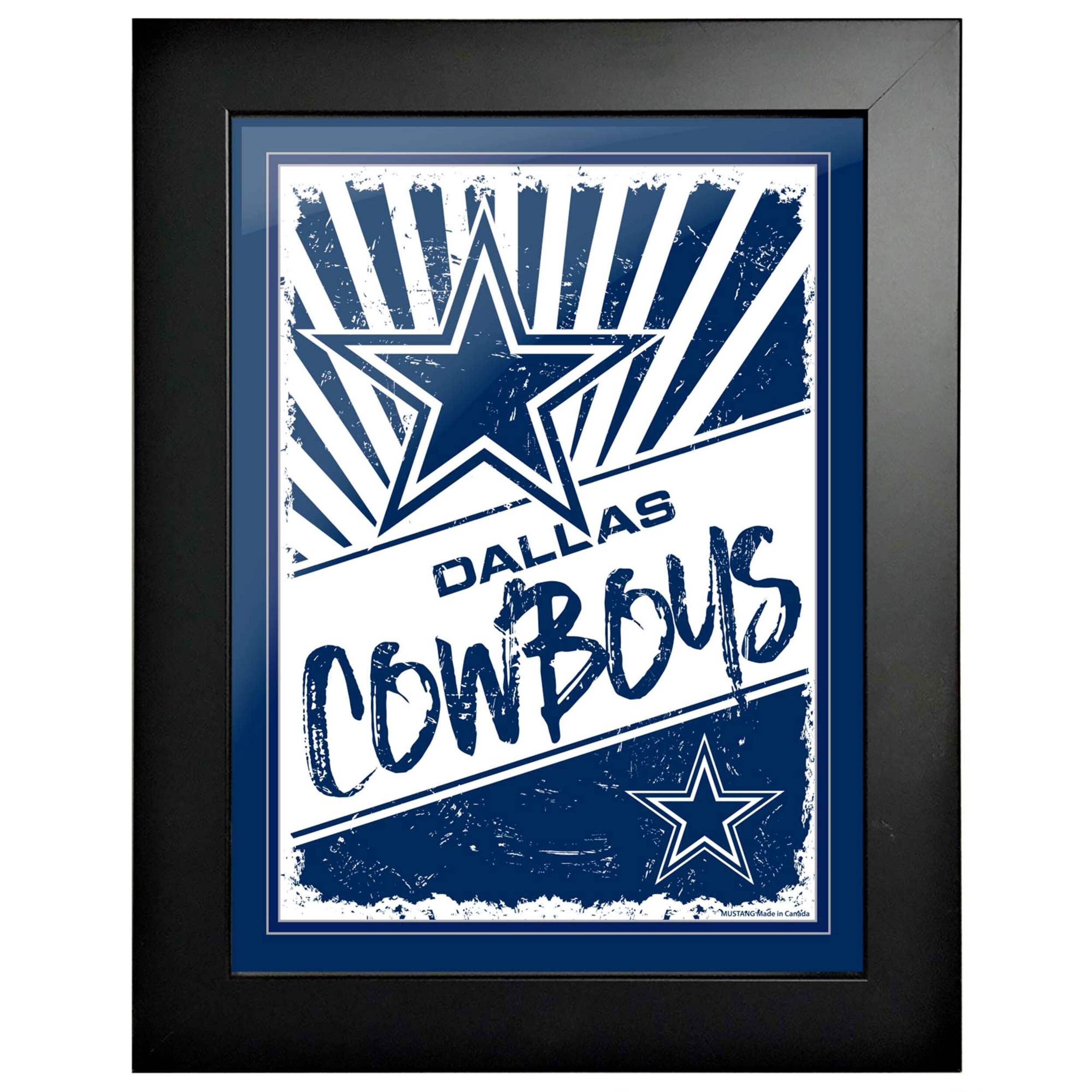 Dallas Cowboys Classic Print Framed Artwork, 12 x 16-in Front_Flat