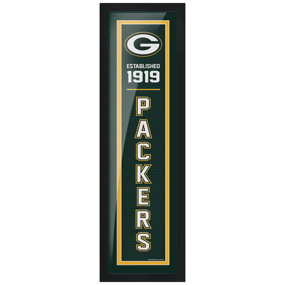 Green Bay Packers Established Framed Sign, 6 x 22-in