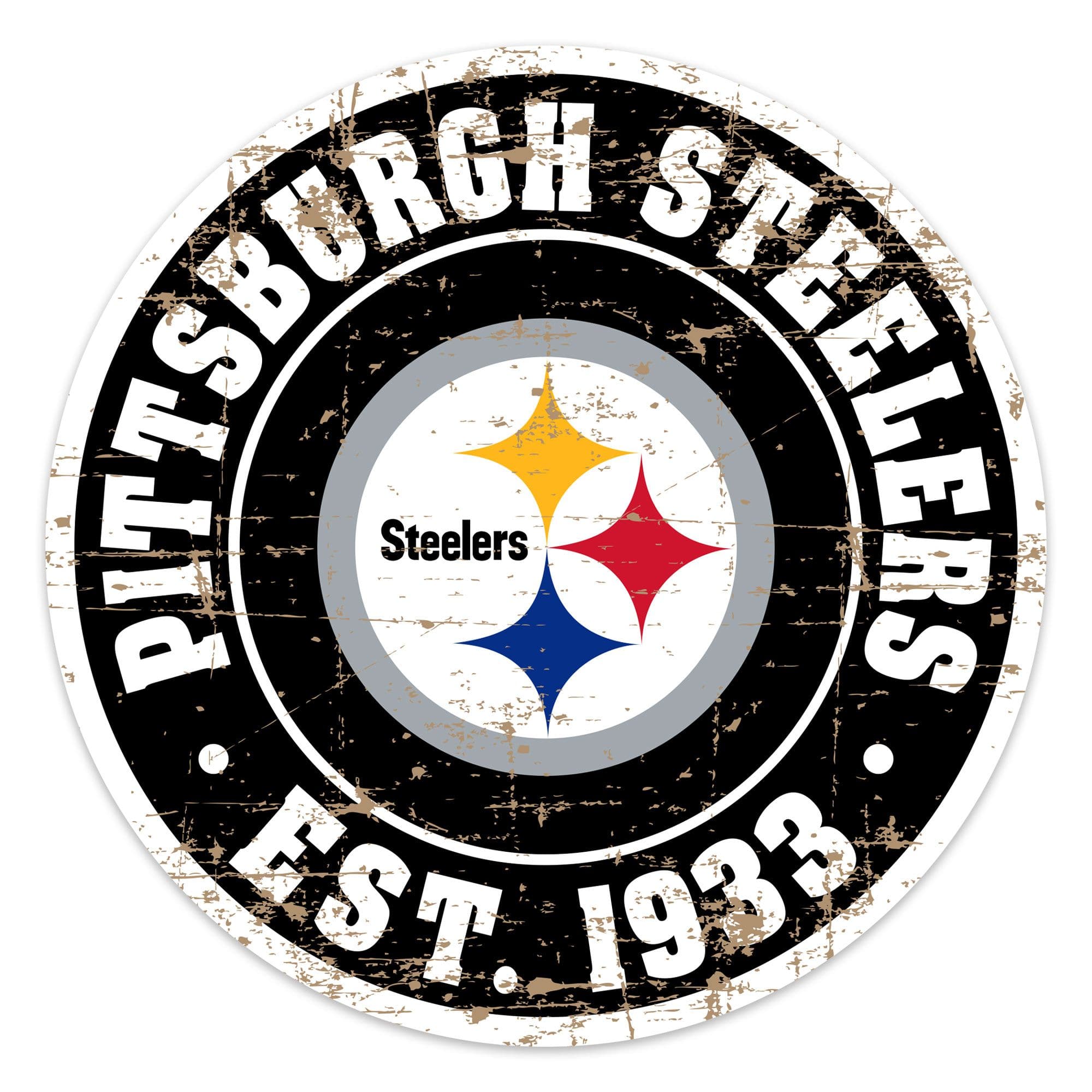 Officially Licensed NFL Pittsburgh Steelers Dog Leash Holder Sign