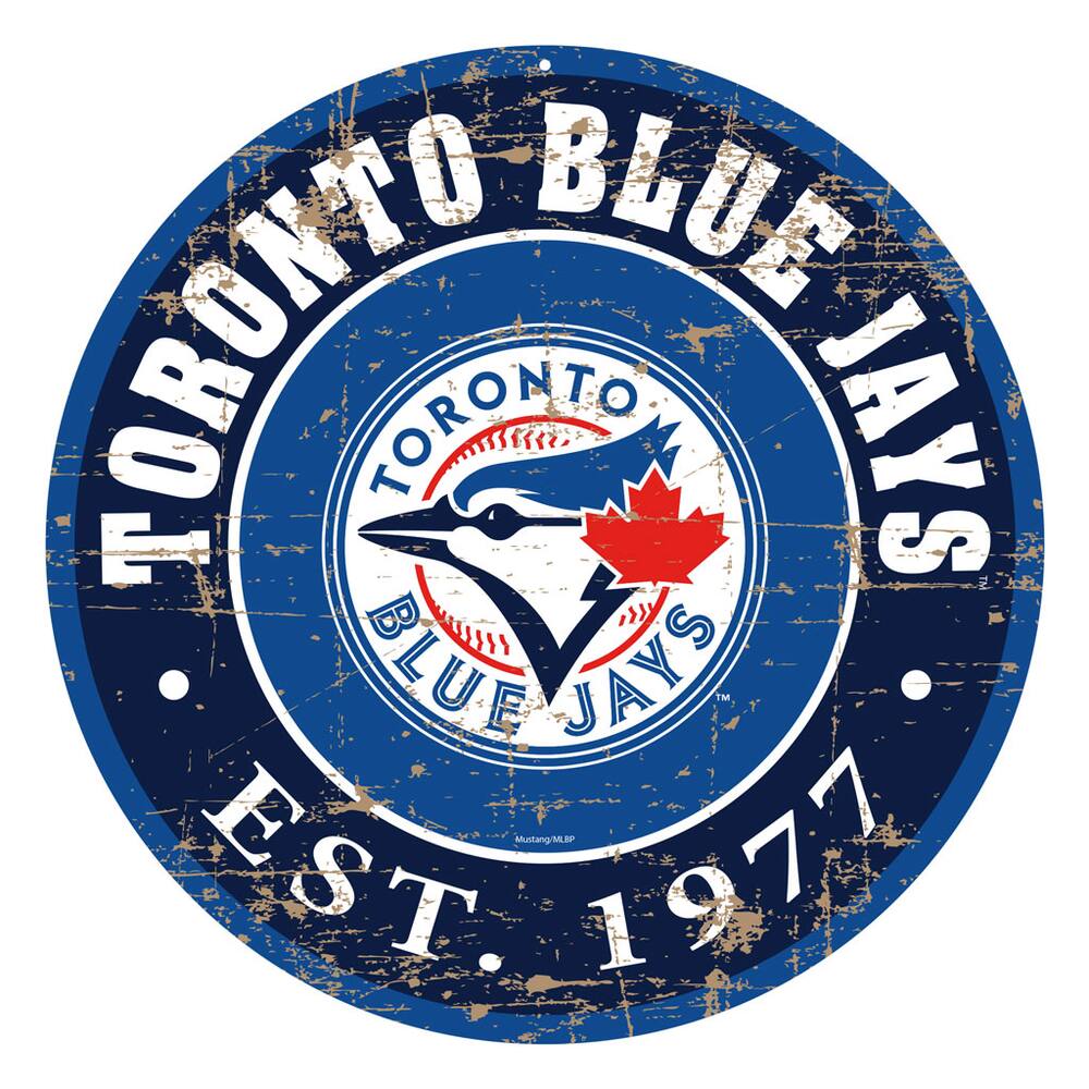 Download Toronto Blue Jays Wooden Wall Logo Wallpaper