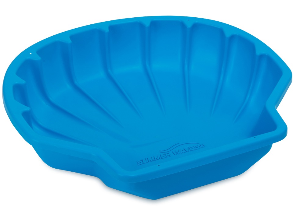 Outdoor Portable Summer Play Shell Sandbox, 43.3x37.2x8in, Kids Ages 3