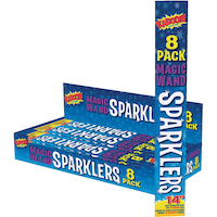 Kaboom Magic Wand Sparklers, Small, 14-in, 8-pk Composite_or_Mixed