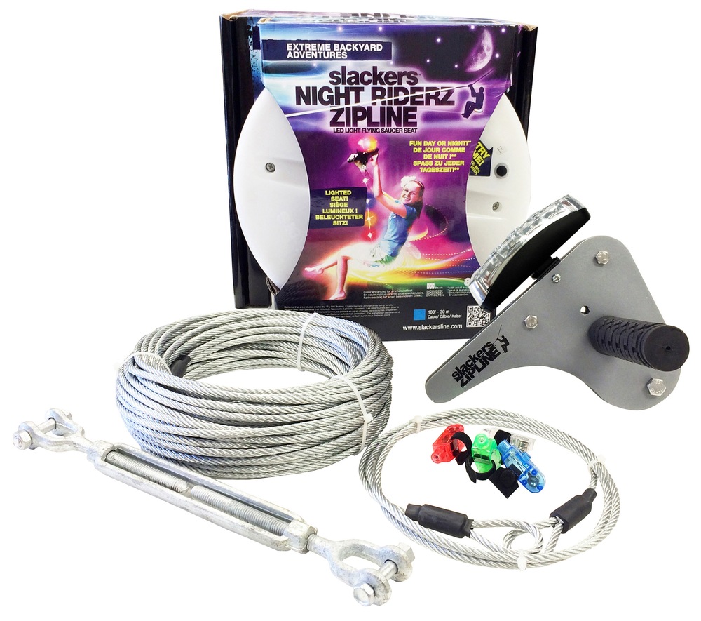 Slackers Nite Riderz Zipline Kit, 100ft Canadian Tire