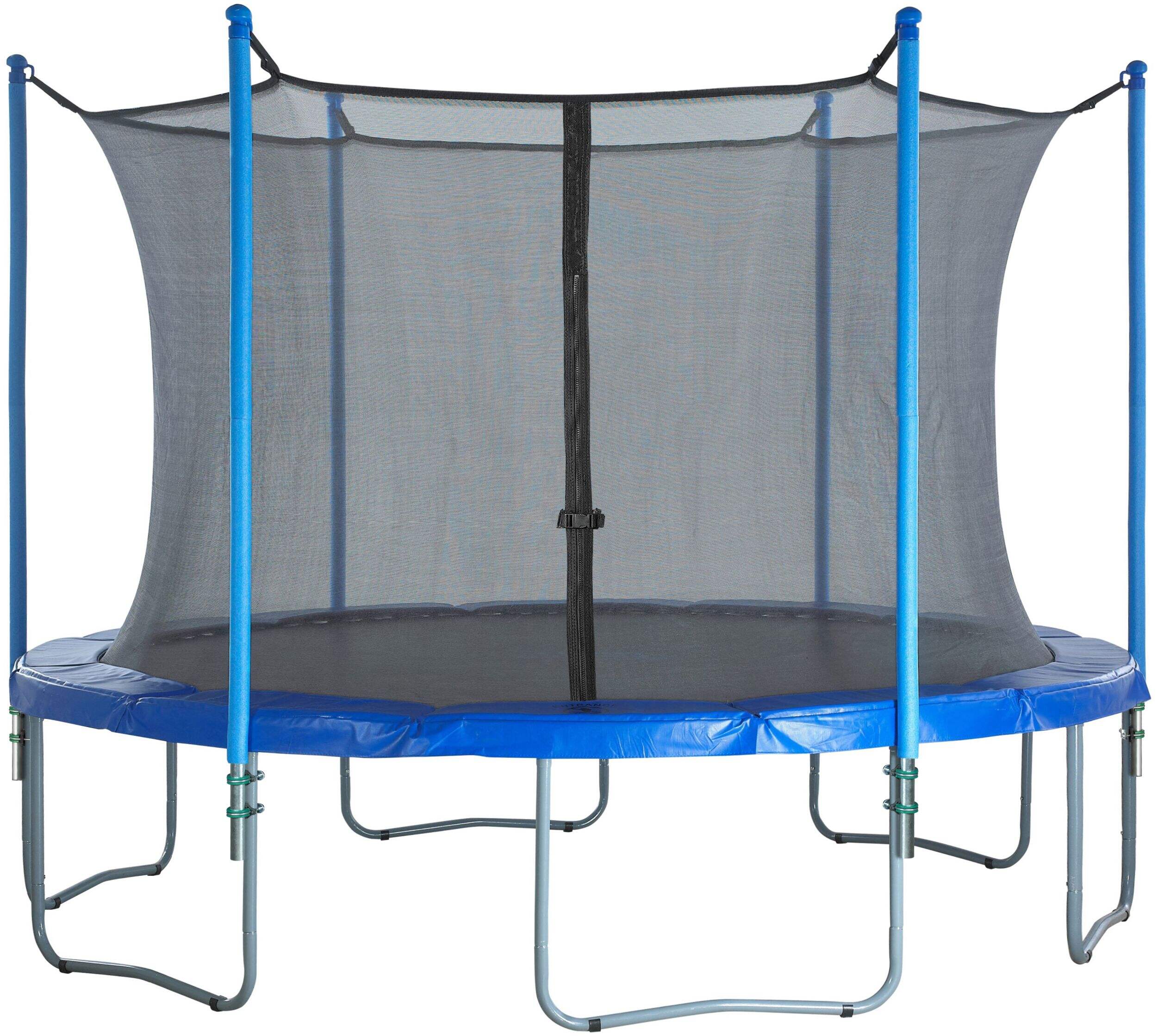 Upper Bounce Outdoor Round Trampoline Safety Enclosure Set, Fits 12-ft Round Frames Front_Elevated