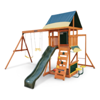 Portique de jeu en cèdre KidKraft Brightside, 3 à 10 ans