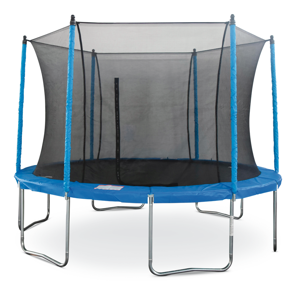 JumpTek Outdoor Round Trampoline with Safety Enclosure,12ft Canadian