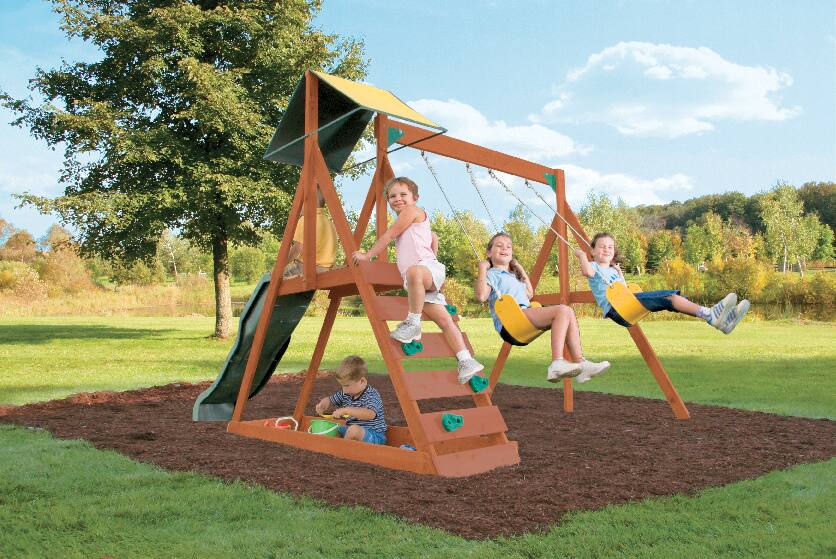 sunview 2 wooden playset