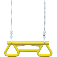 KidKraft Outdoor Portable Acrobatic Hand Swing, Yellow, up to 110lbs, Kids Ages 3-10 Front_Flat