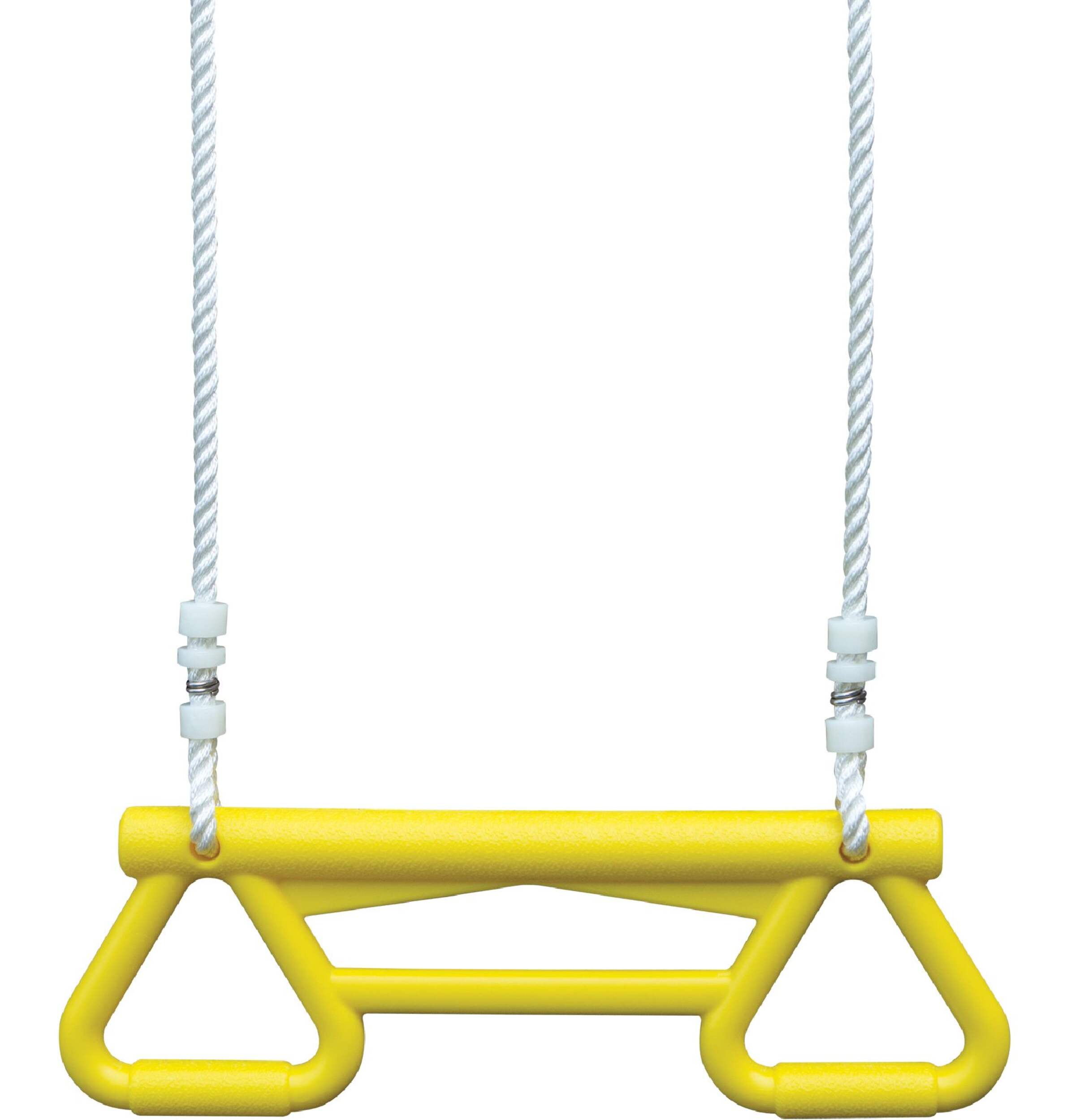 KidKraft Outdoor Portable Acrobatic Hand Swing, Yellow, up to 110lbs, Kids Ages 3-10 Front_Flat
