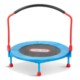 Little Tikes Outdoor/Indoor Portable Bounce Round Trampoline, 3-ft, Ages 3+, Blue Front_Elevated